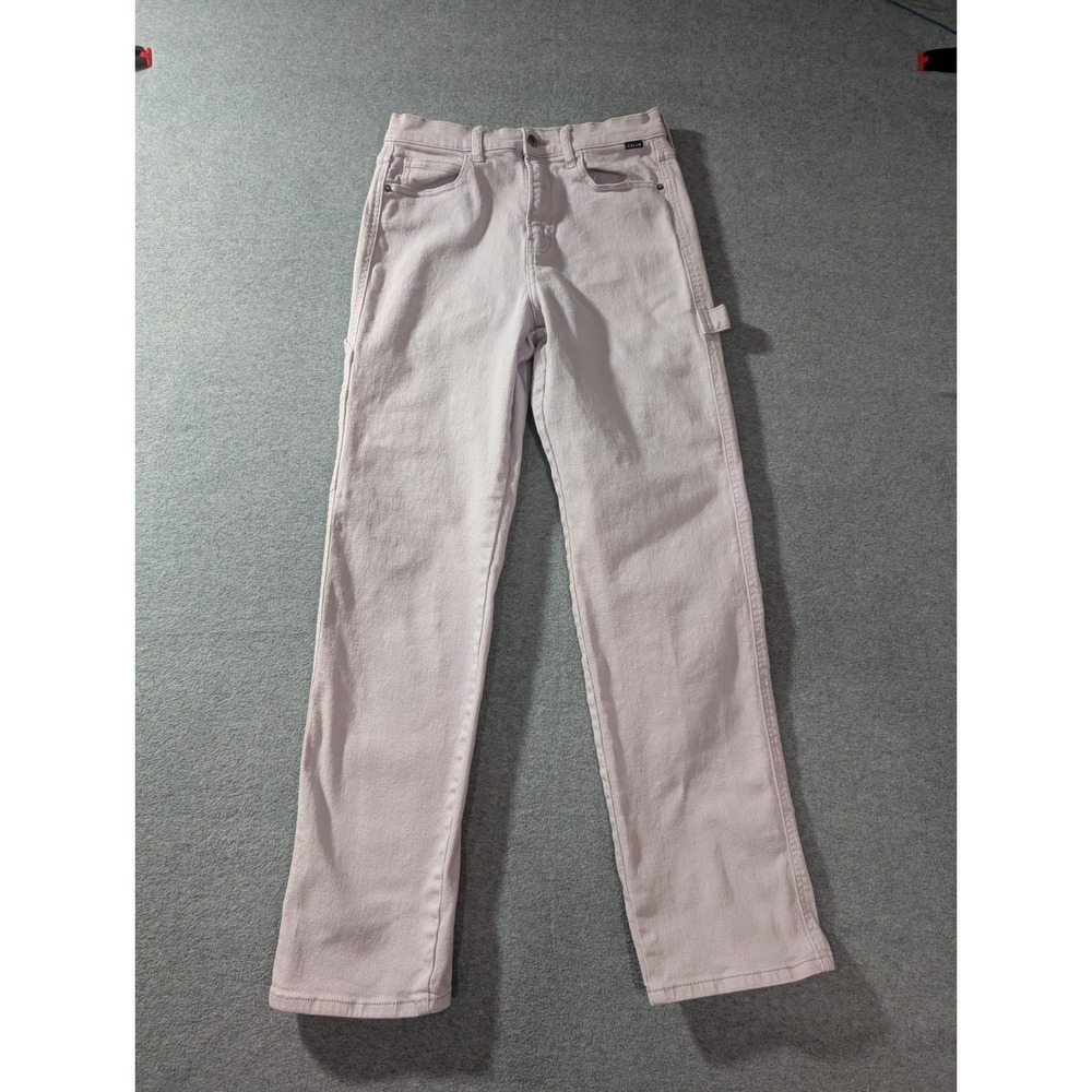 Cello Cargo Jeans Womens Size 3 Light Pink Lavender Straight Leg Carpenter Y2K